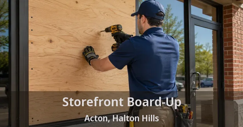 Storefront Board-Up Acton, Halton Hills - ON