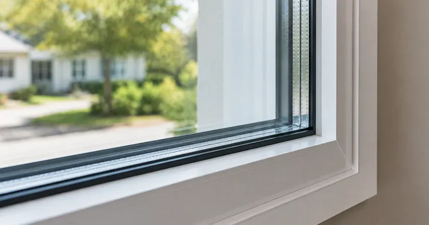 technician replacing window weatherstripping in Halton Hills home